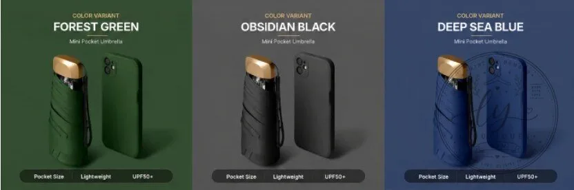 Premium Mini UV Umbrella Portable Compact Sun Protection 53 Premium Mini UV Umbrella Portable Compact Sun Protection