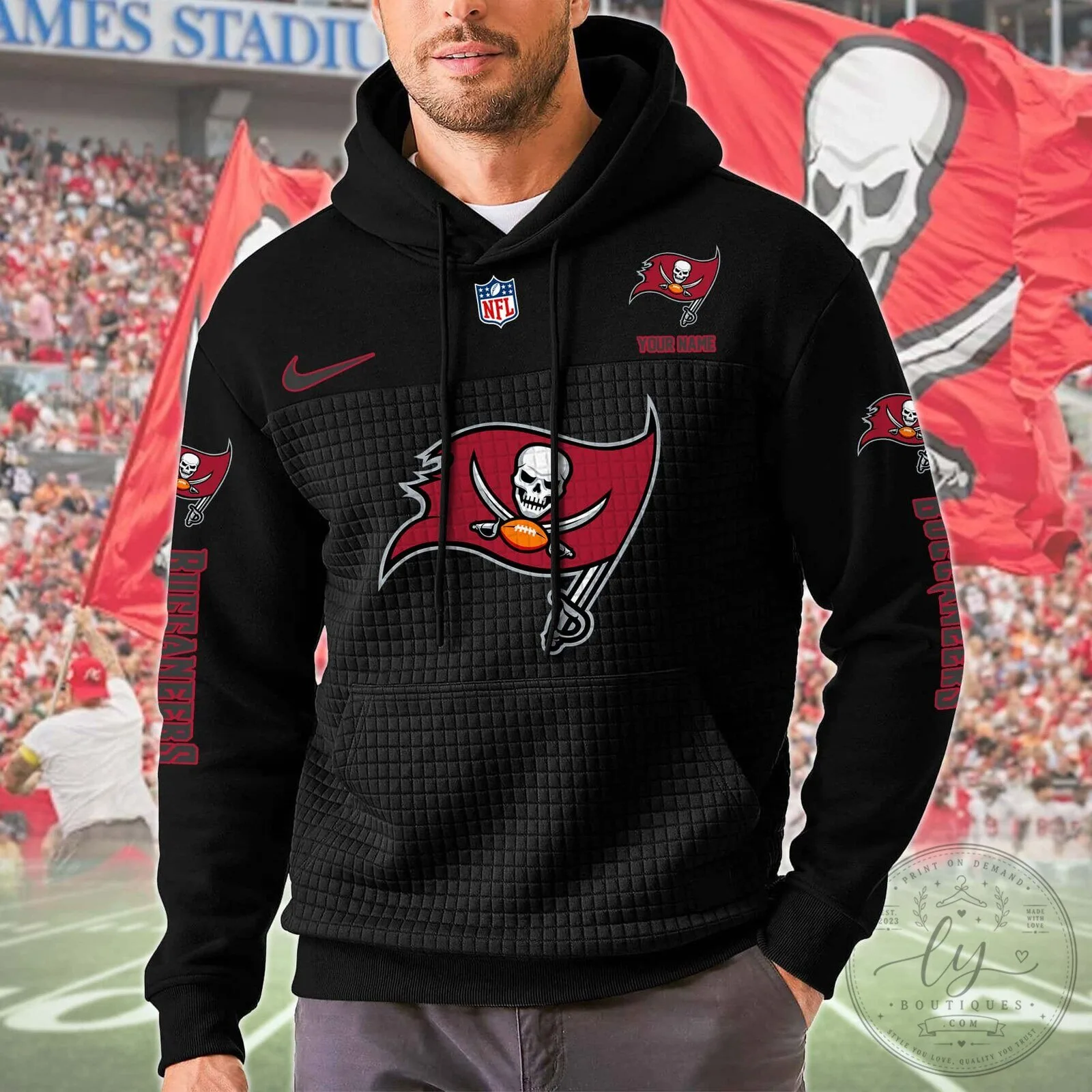 Tampa Bay Buccaneers Personalized NFL Football Team Hoodie 10 Tampa Bay Buccaneers Personalized NFL Football Team Hoodie