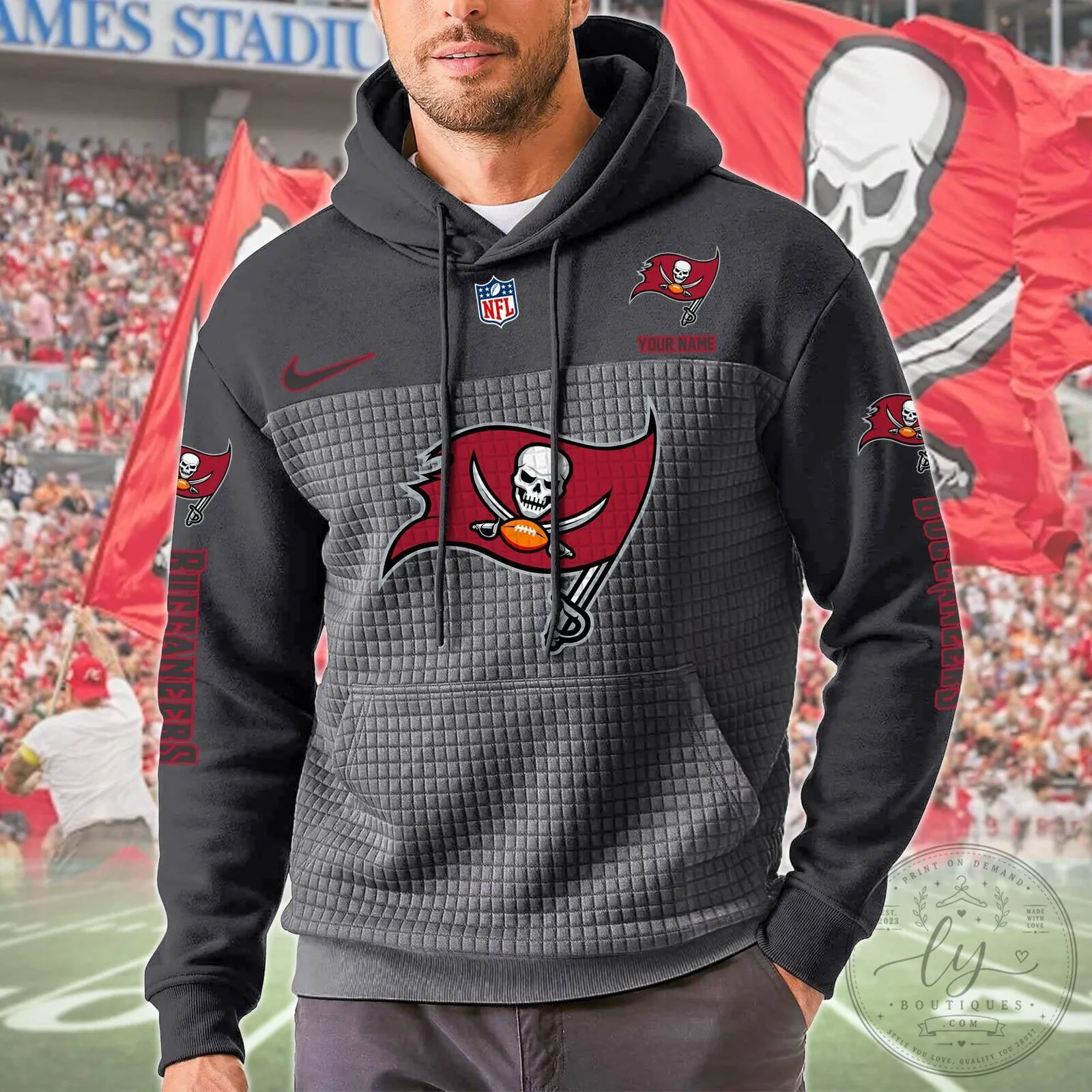 Tampa Bay Buccaneers Personalized NFL Football Team Hoodie 11 Tampa Bay Buccaneers Personalized NFL Football Team Hoodie