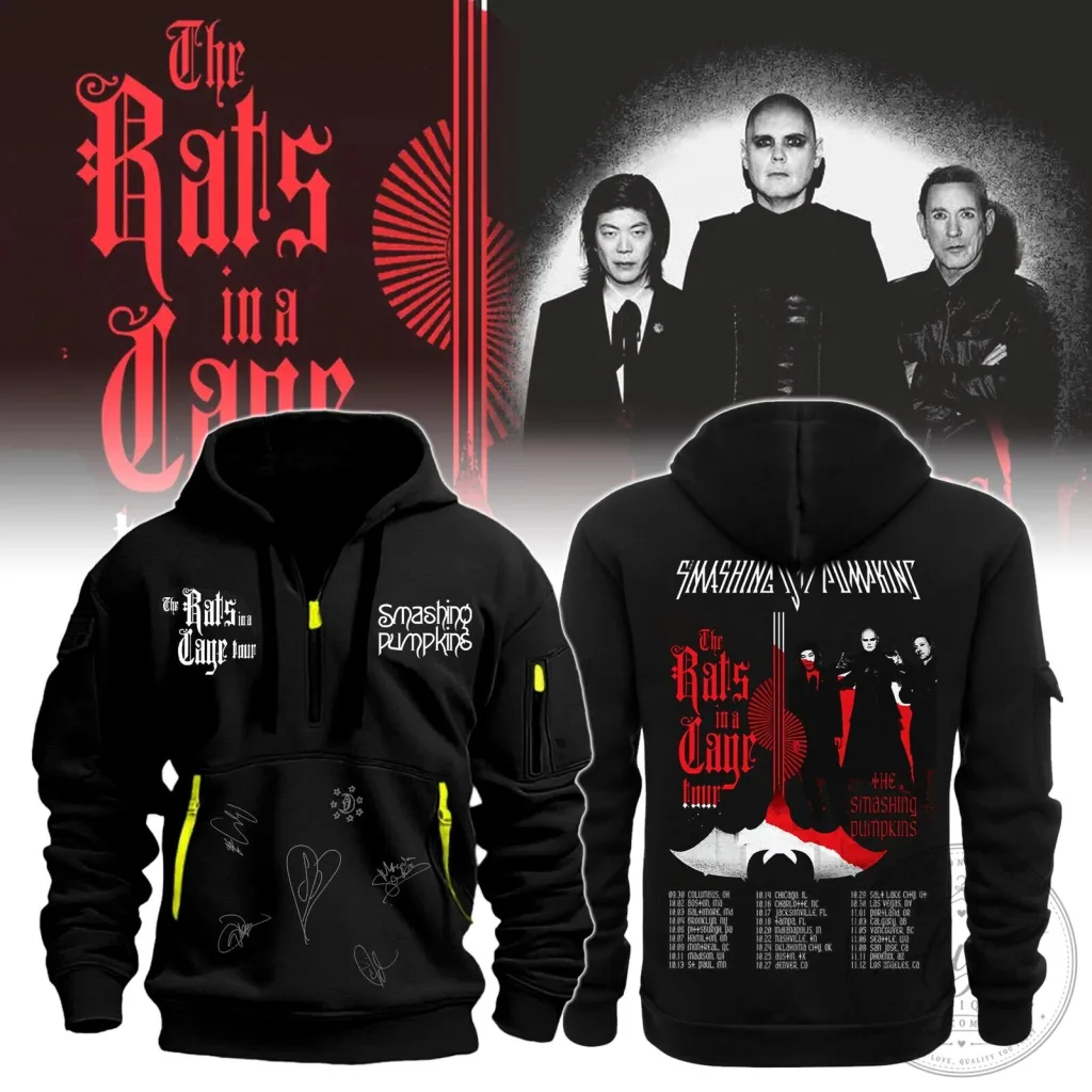Black Hoodie for The Smashing Pumpkins' Rats In A Cage Tour Black Hoodie for The Smashing Pumpkins' Rats In A Cage Tour