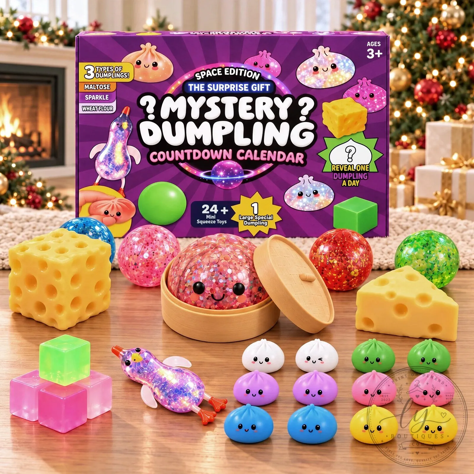 Mystery Dumpling Countdown Calendar Space Edition 24 Day Advent Calendar