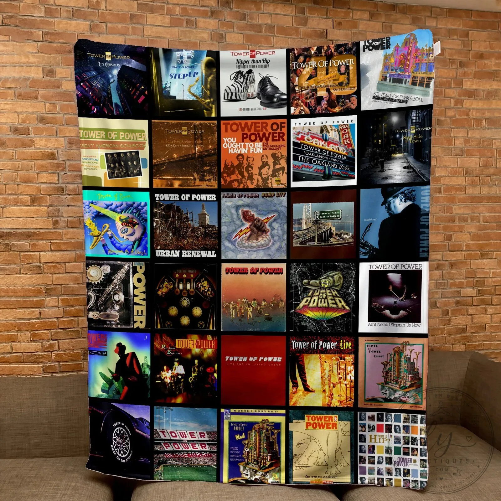Tower of Power Albums Collage Music Fan Sherpa Blanket 1 Tower of Power Albums Collage Music Fan Sherpa Blanket