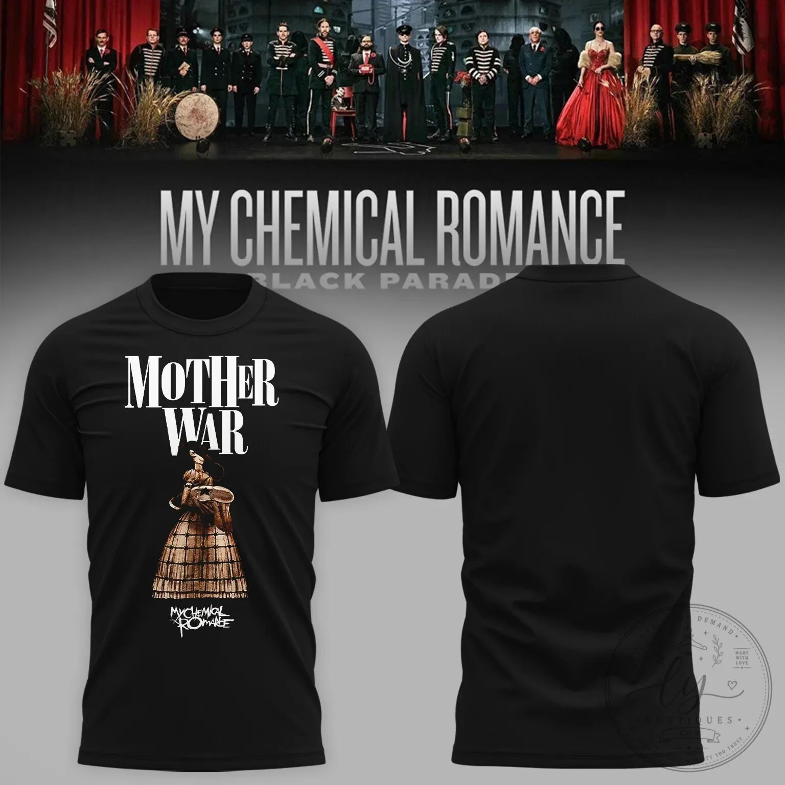 My Chemical Romance Mother War Black Parade Concert T-Shirt