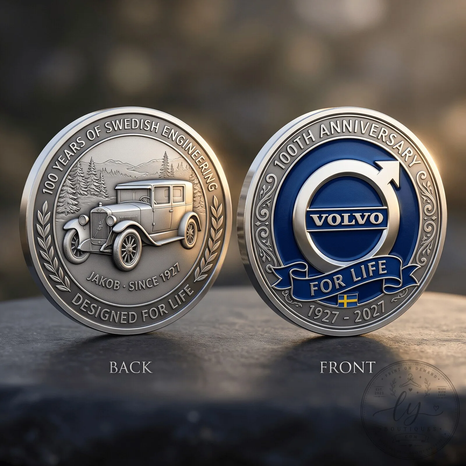 Volvo 100th Anniversary Commemorative Coin - Swedish Engineering Since 1927