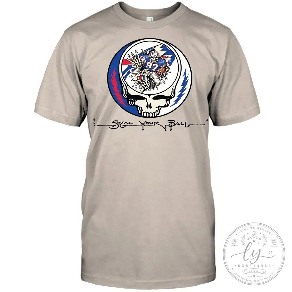 Grateful Dead Steal Your Ball Buffalo Bills Football T-Shirt