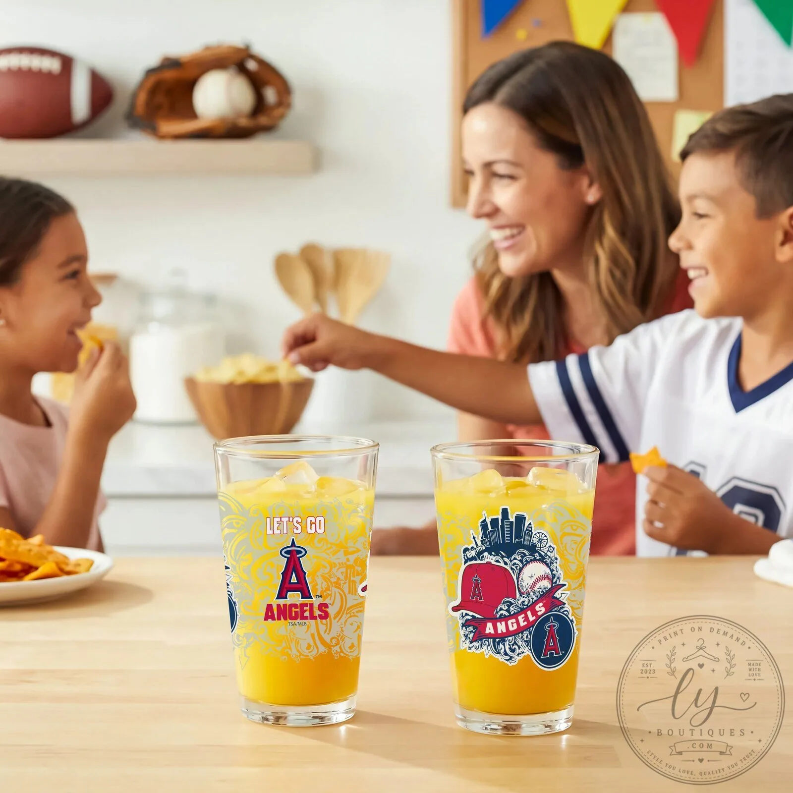 Los Angeles Angels Baseball Team Pint Glass Set 7 Los Angeles Angels Baseball Team Pint Glass Set