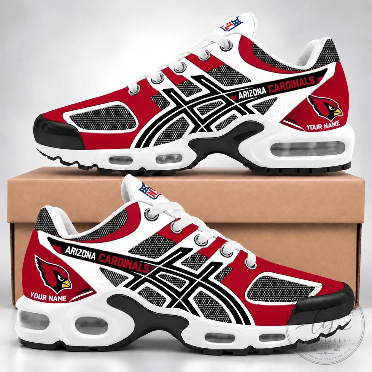 Arizona Cardinals NFL Personalized Team Air Max Plus Running Shoes