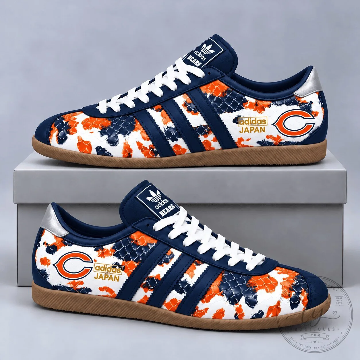 Chicago Bears NFL Japan Edition Abstract Floral Print Sneakers