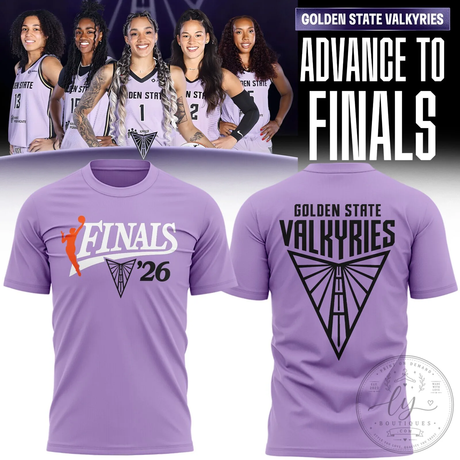 Golden State Valkyries 2026 Finals Advance Purple T-Shirt 3 Golden State Valkyries 2026 Finals Advance Purple T-Shirt