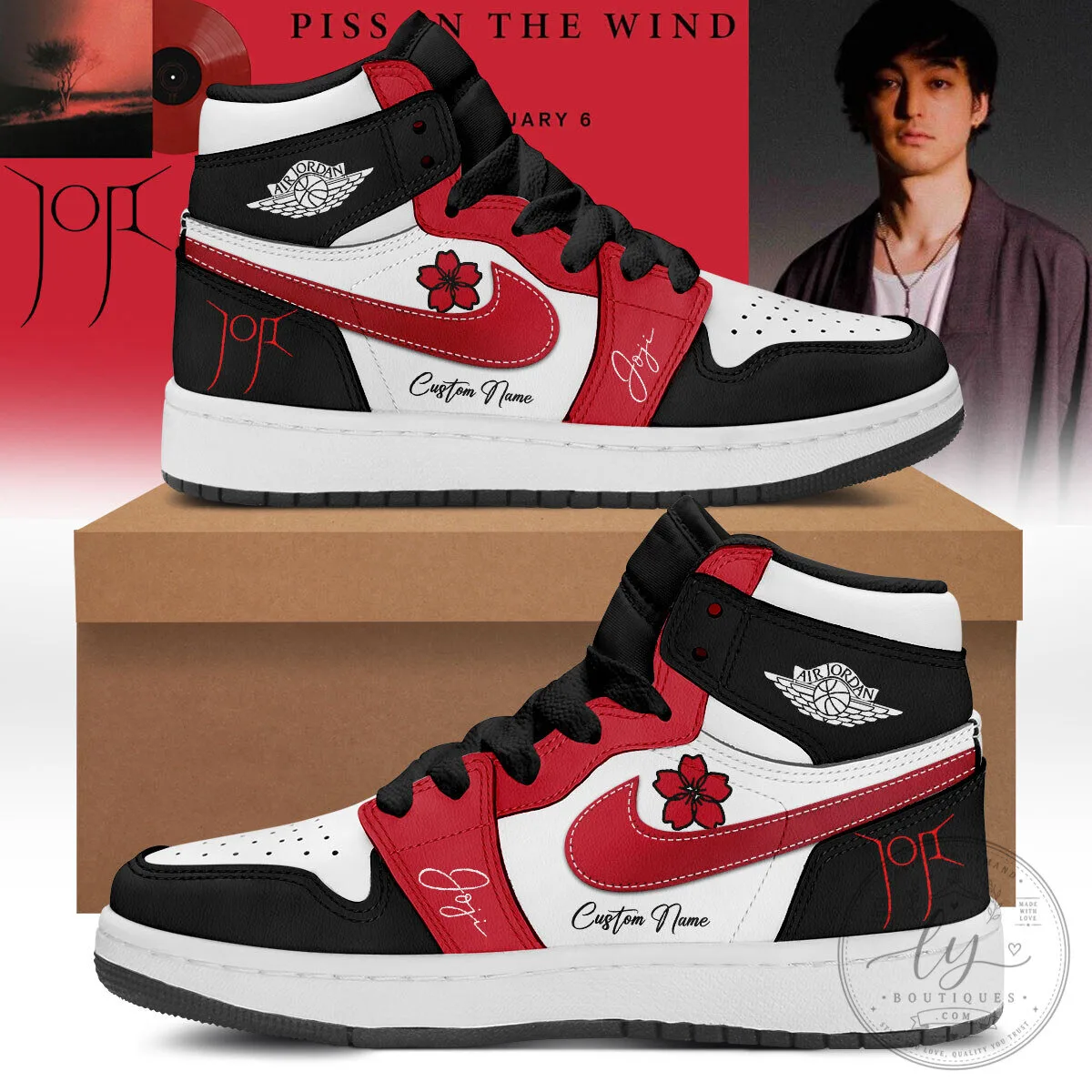 Air Jordan 1 High Top Sneakers for Joji Solaris Tour 2026 - Custom Design 3 Air Jordan 1 High Top Sneakers for Joji Solaris Tour 2026 - Custom Design