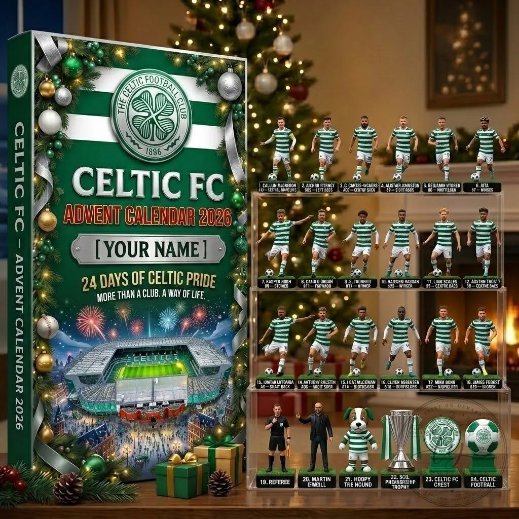 Celtic Football Club Scottish Premiership Advent Calendar Christmas Gift 2D